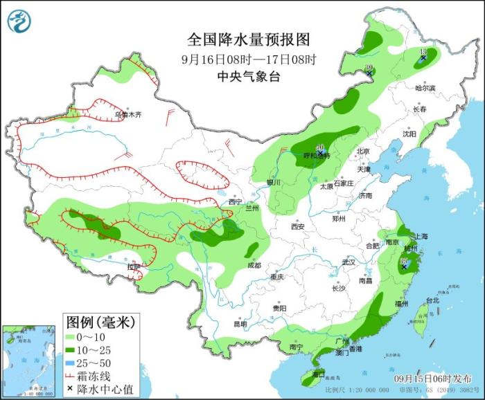 华南东部江南东部仍有较强降水黑龙江局地有大雨或暴雨(图3)