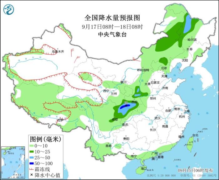 华南东部江南东部仍有较强降水黑龙江局地有大雨或暴雨(图4)