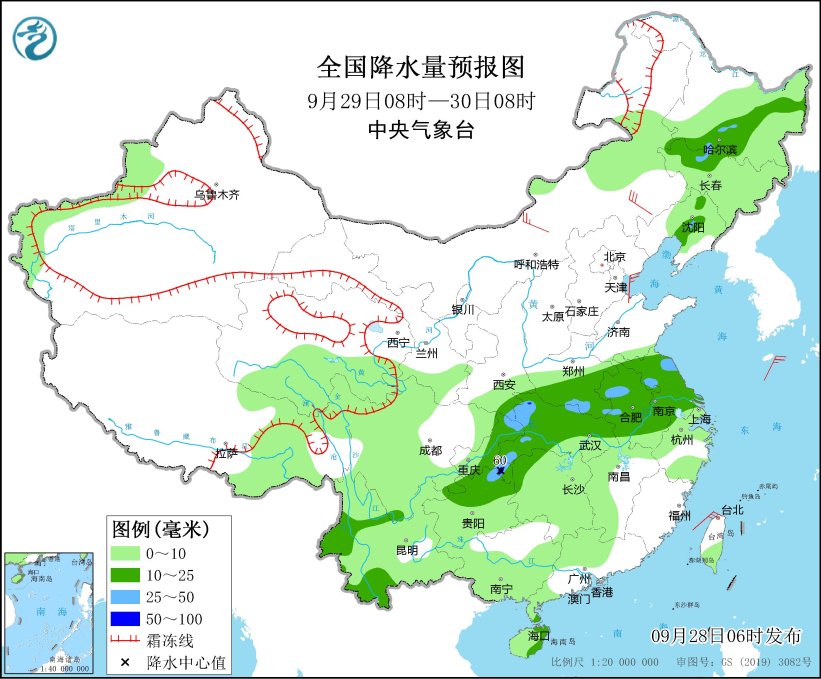 受冷空气影响华西地区将有大风降温天气(图2)