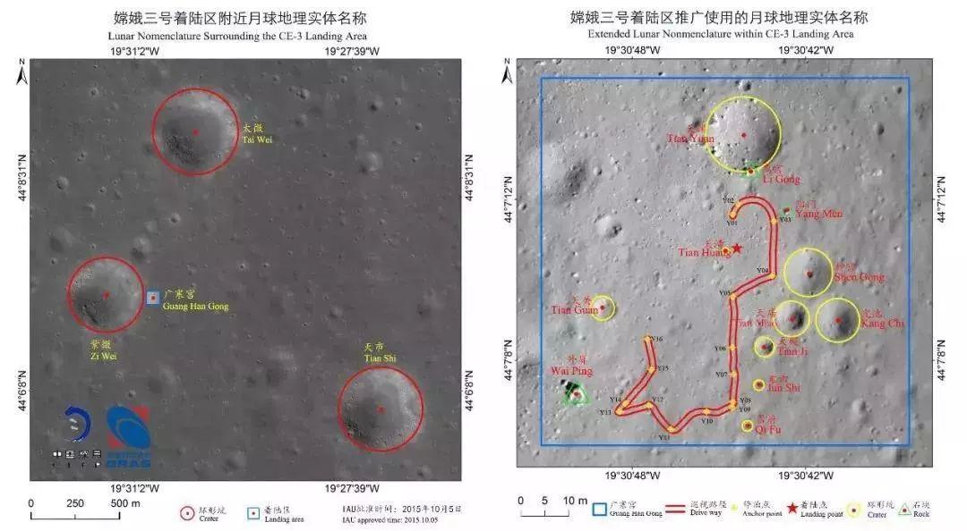 月球上地理实体命名的基本条件是什么？