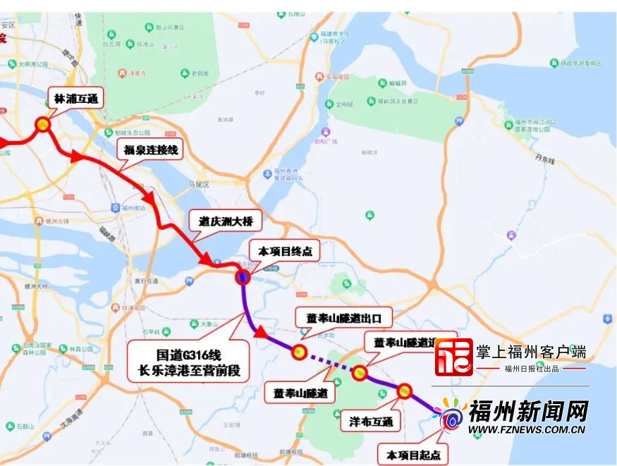 福州这条快速路今日正式通车！主城区⇋滨海新城只要20分钟(图3)