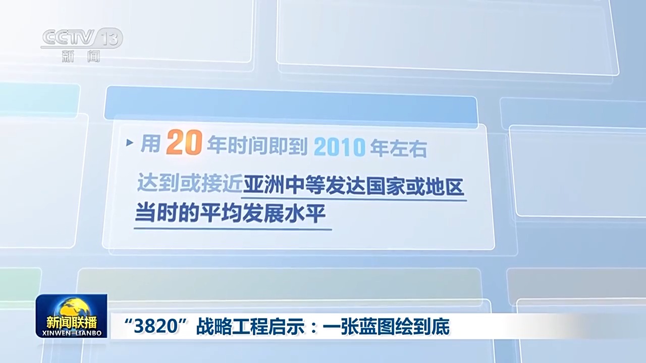 央视《新闻联播》头条推出“3820”战略工程启示：一张蓝图绘到底(图8)