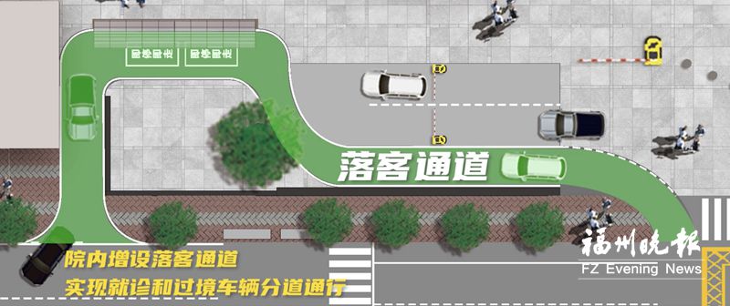 省妇幼增设就医落客通道 五一路台江路口12日起通行有变(图2)
