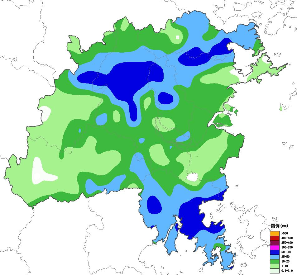 福州24日雨势有所减弱 26日将迎新一轮大范围降水